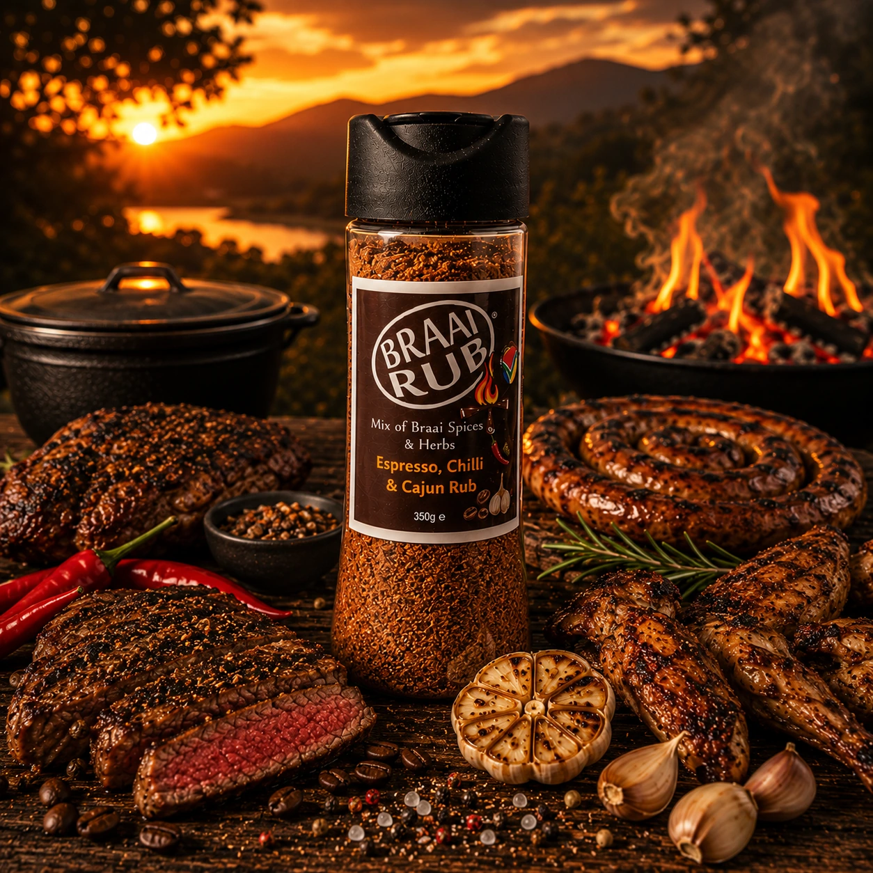 Espresso, Chilli & Cajun Rub