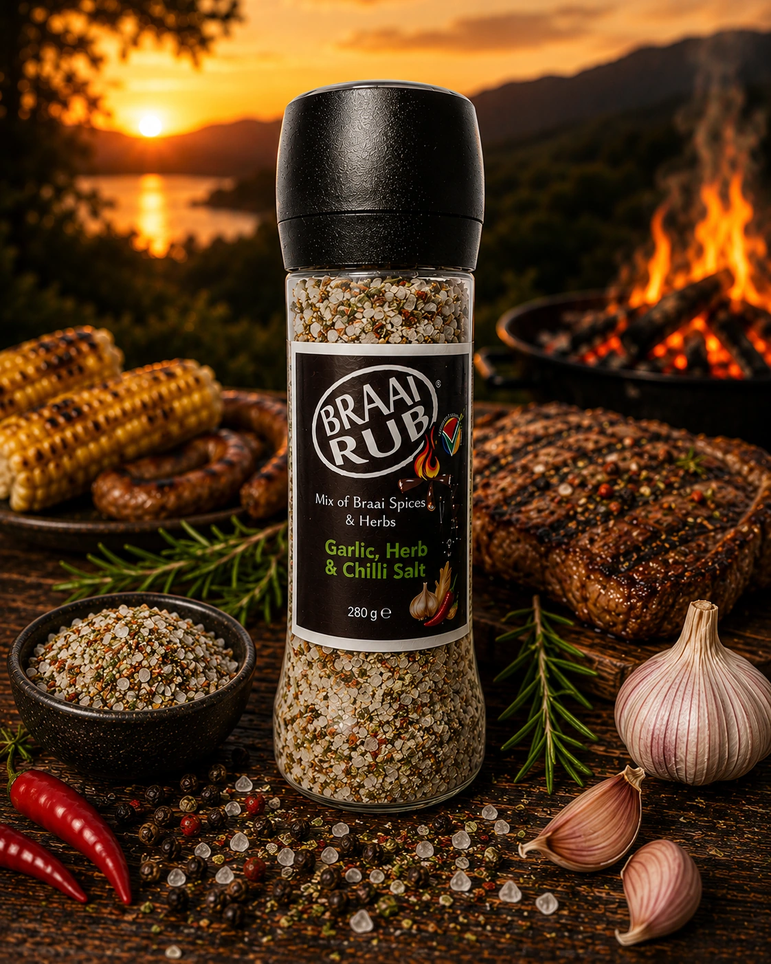 Garlic, Herb & Chilli Salt
