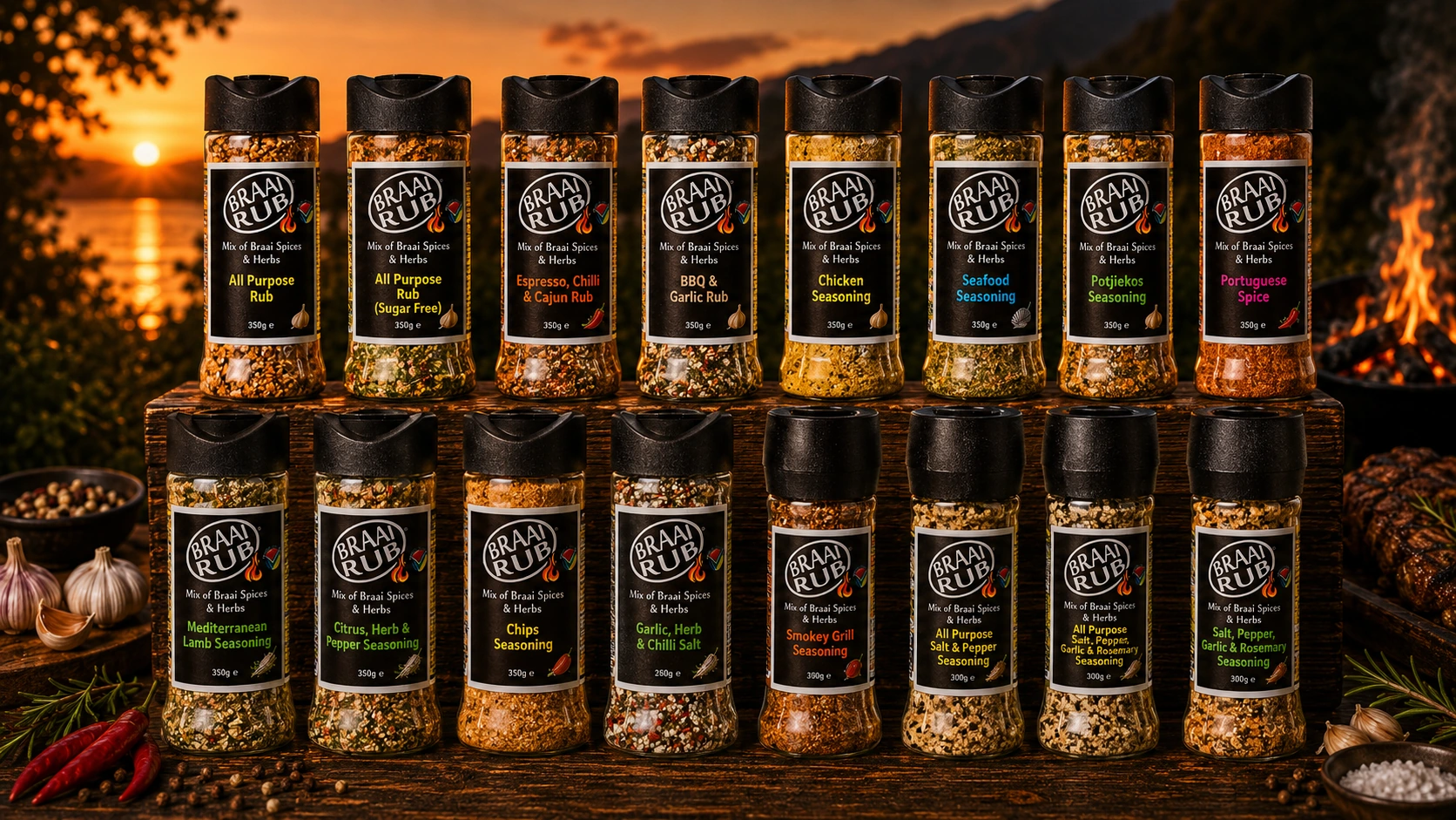 Braai Rub product range