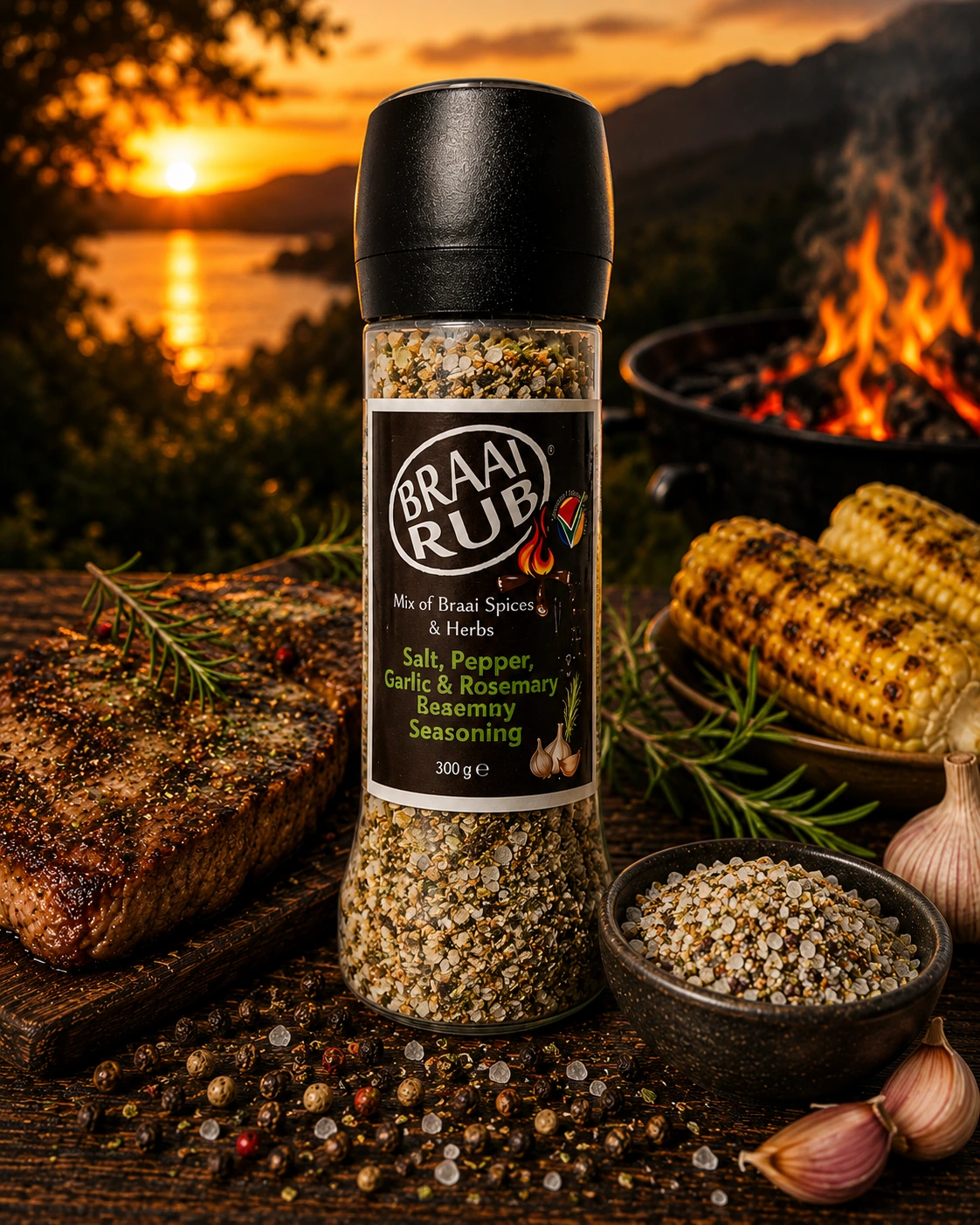 Salt, Pepper, Garlic & Rosemary